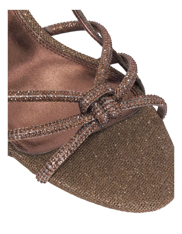 Milas Heeled Sandal in Brown image 5