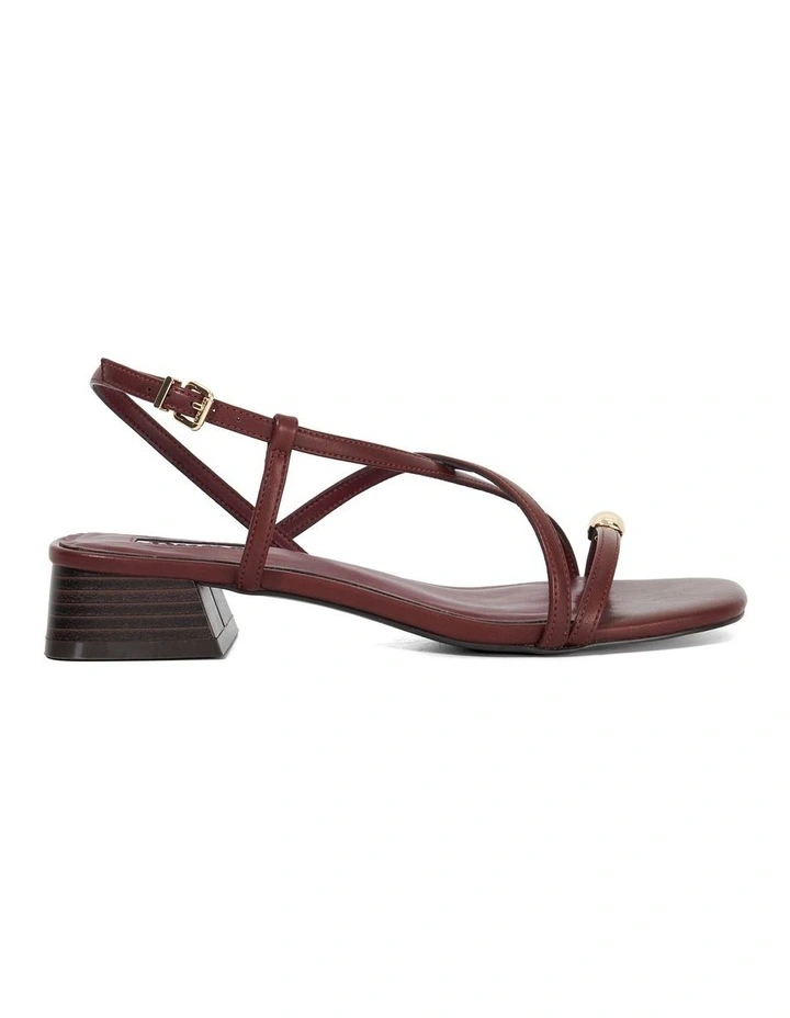 Jenna Sandal In Burgundy image 1