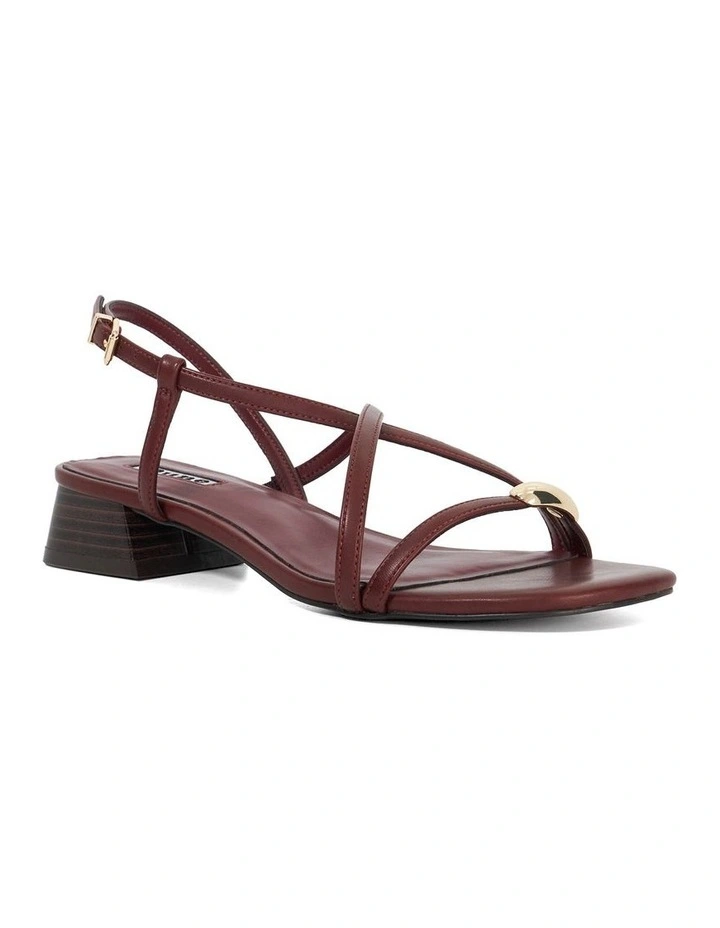Jenna Sandal In Burgundy image 2