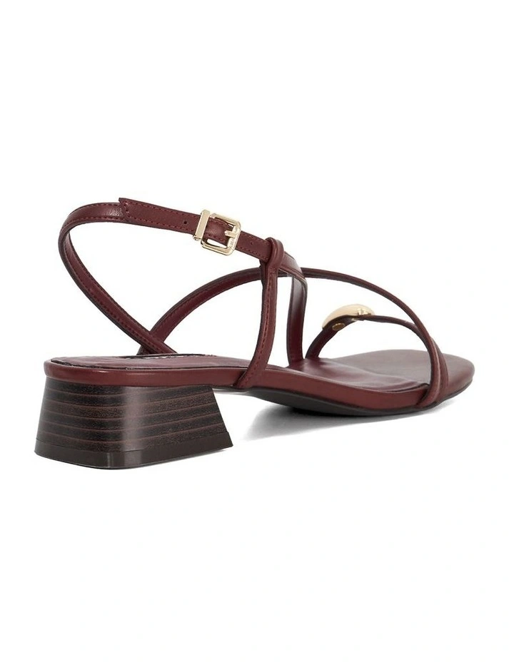 Jenna Sandal In Burgundy image 4