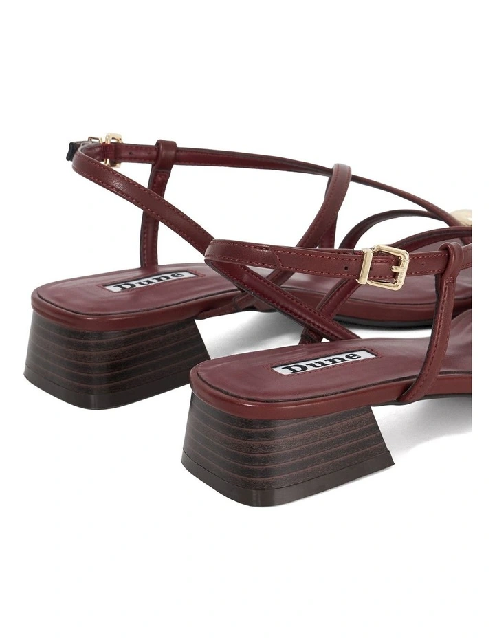 Jenna Sandal In Burgundy image 5