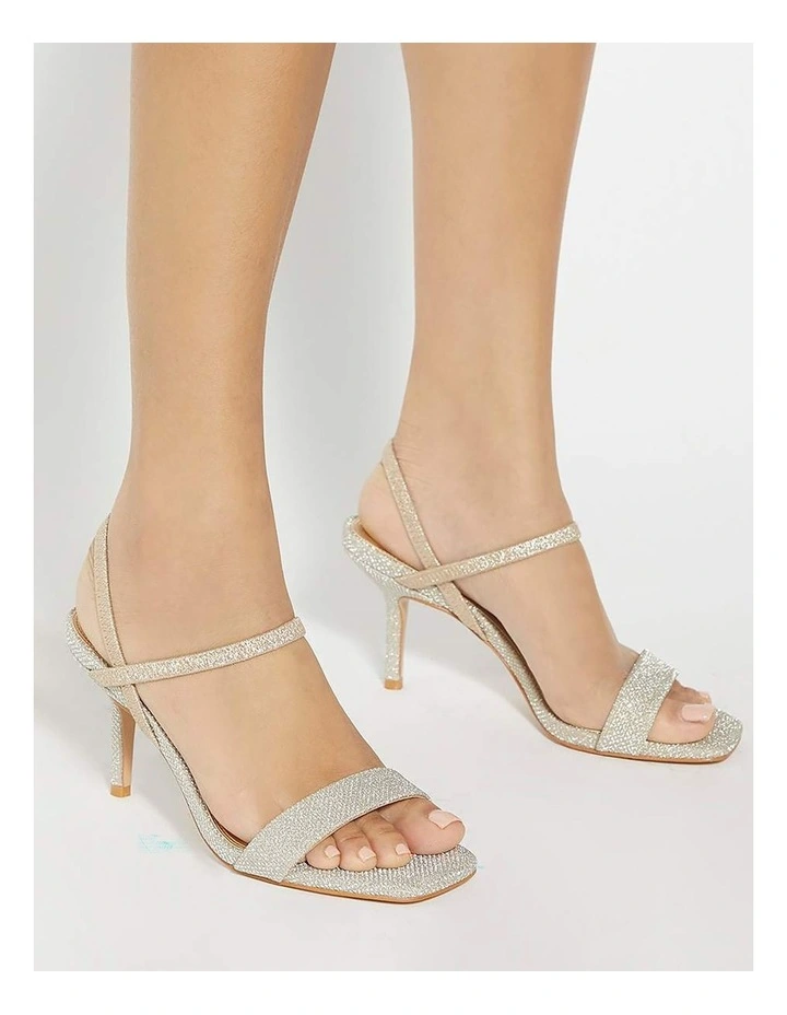 Methodical Heeled Sandal in Gold image 2