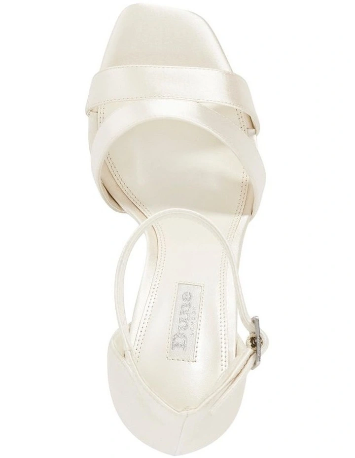 Mellow Jeweled Heeled Sandal in Ivory image 3