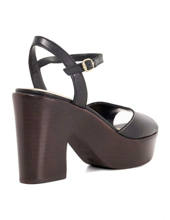 Johanna Platform Sandal in Black image 4