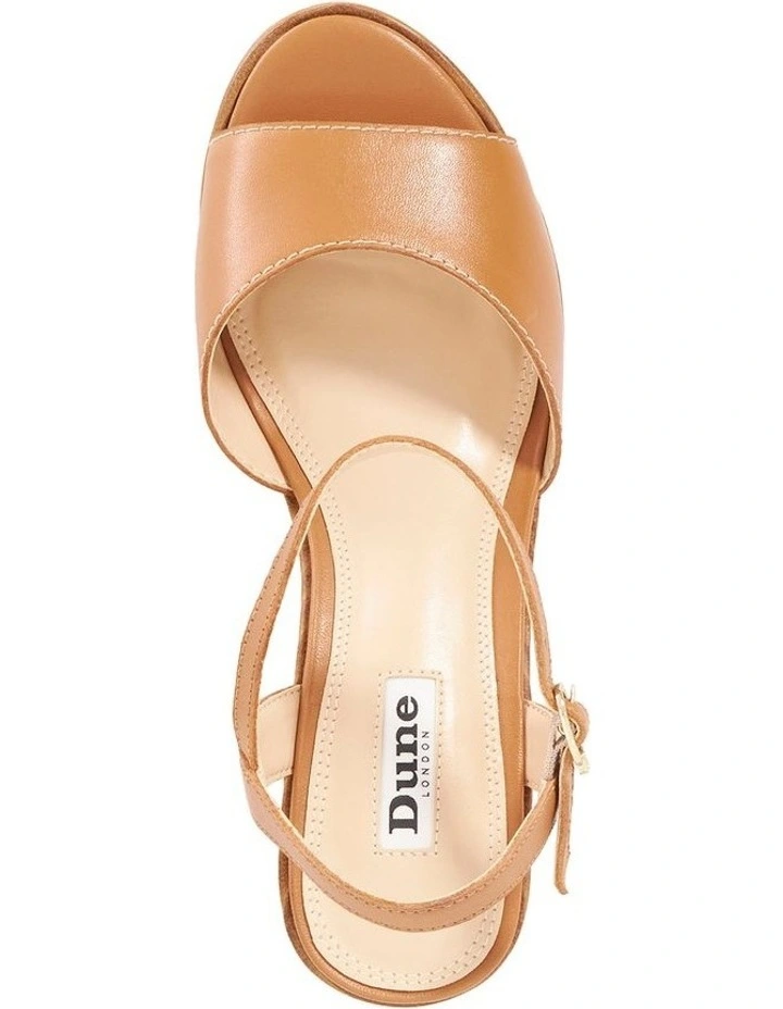 Johanna Platform Sandal in Tan image 3