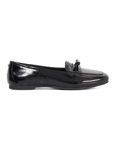 Gladstone Bow Trim Loafer in Black