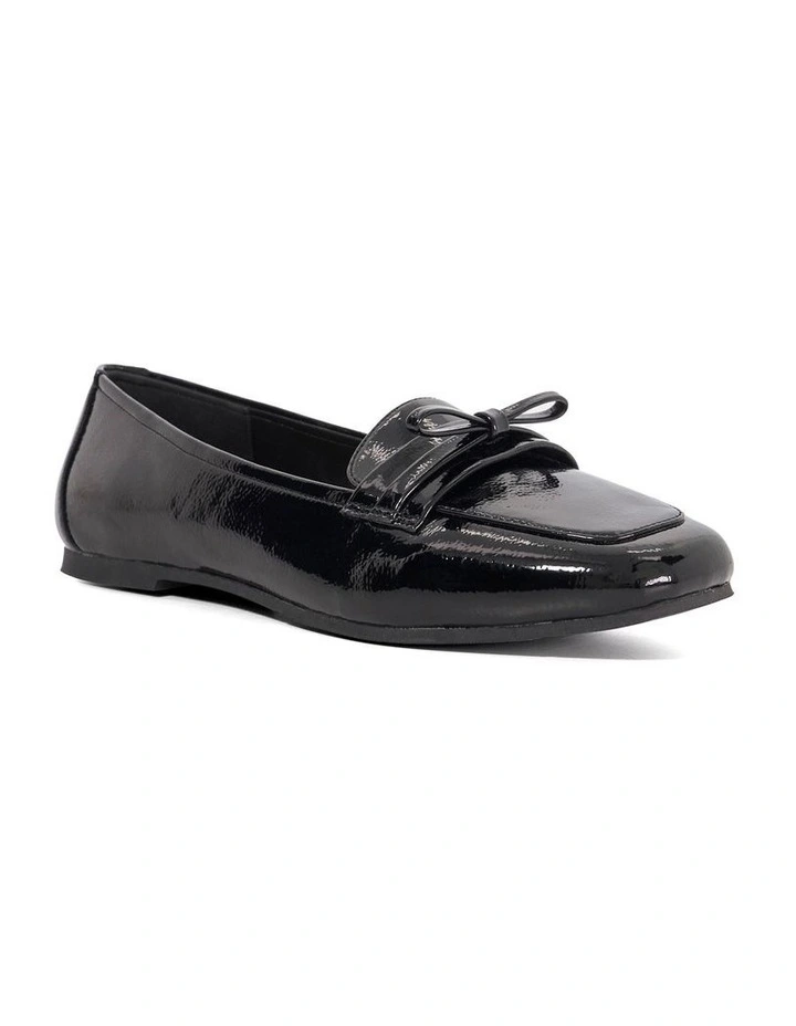 Gladstone Bow Trim Loafer in Black image 2