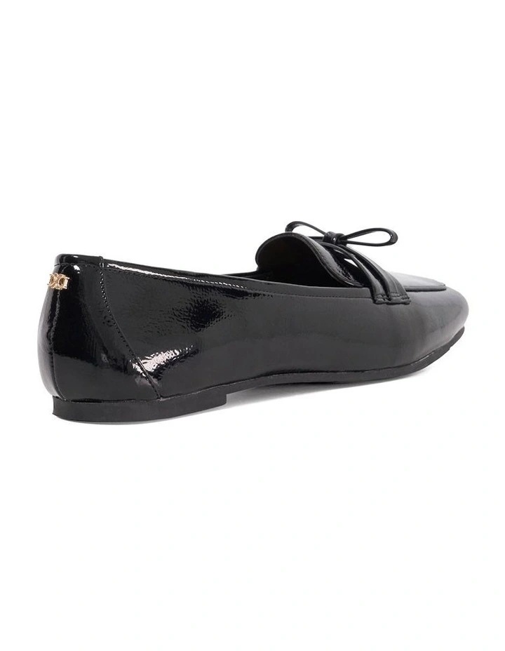 Gladstone Bow Trim Loafer in Black image 4