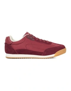 Emanie Retro Trainer in Burgundy