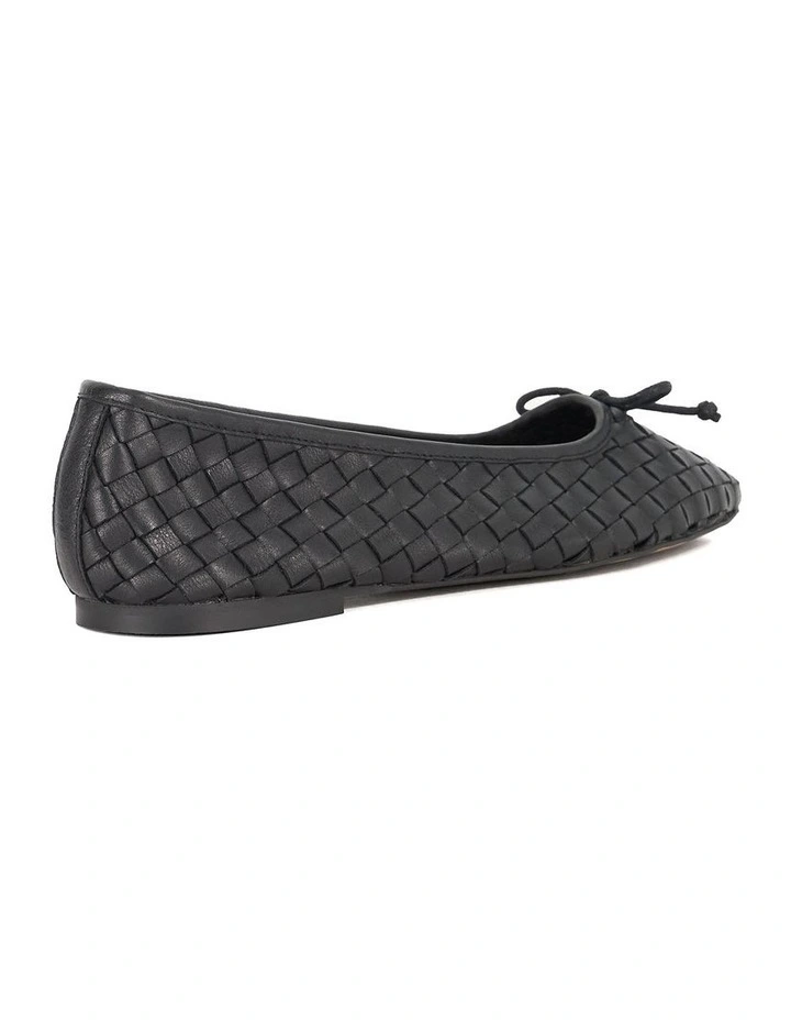 Heat Woven Ballet Flat in Black image 5