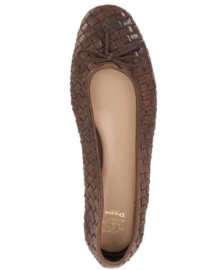 Heat Woven Ballet Flat In Brown image 3