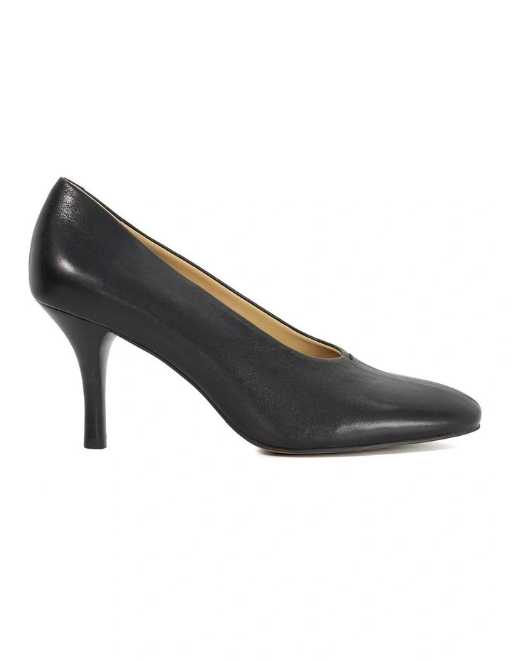 Abundant High Cut Court Shoe in Black image 1