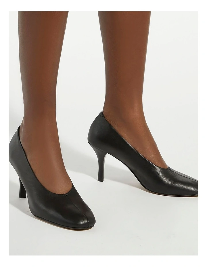 Abundant High Cut Court Shoe in Black image 2