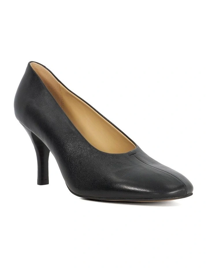 Abundant High Cut Court Shoe in Black image 3