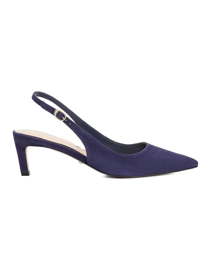 Celinna Slingback Kitten Heel in Blue image 1