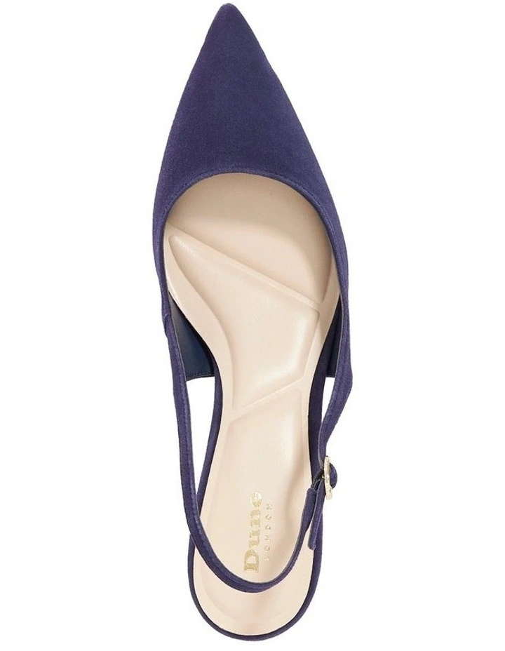 Celinna Slingback Kitten Heel in Blue image 3