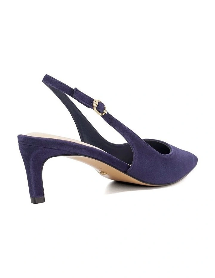Celinna Slingback Kitten Heel in Blue image 4