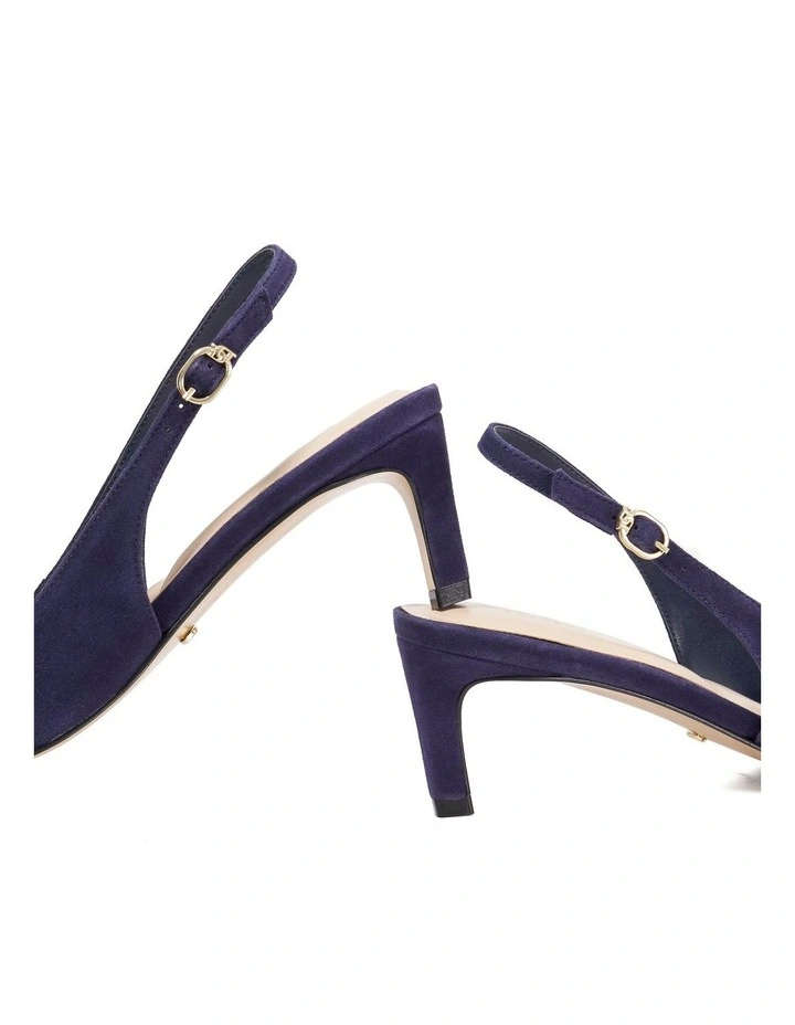Celinna Slingback Kitten Heel in Blue image 5