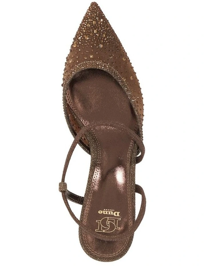 Chasing Elastic Strap Open Court Shoe in Bronze image 3