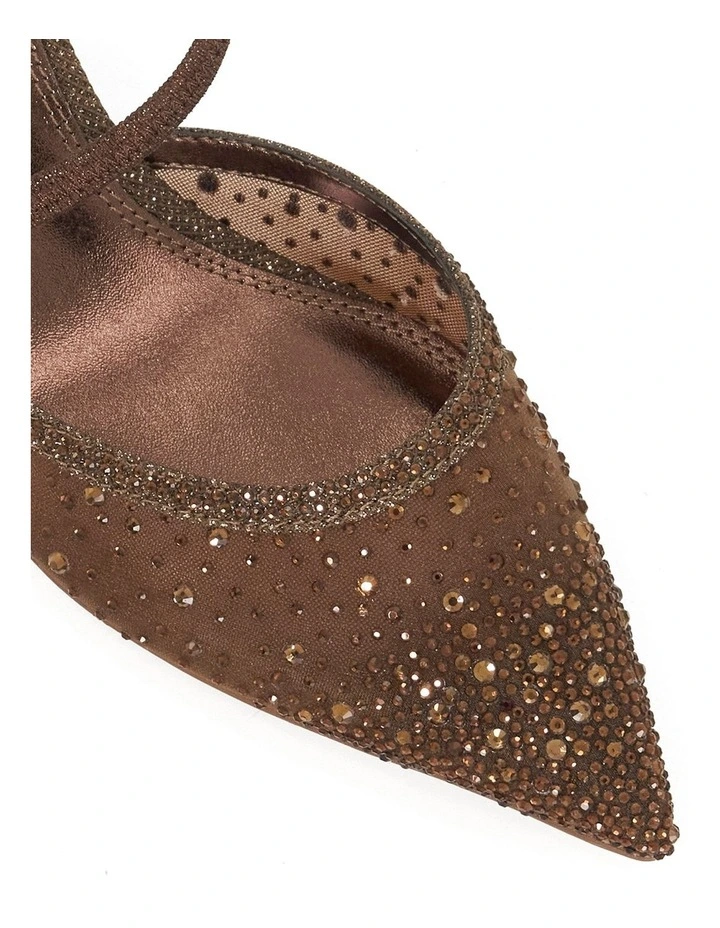 Chasing Elastic Strap Open Court Shoe in Bronze image 5