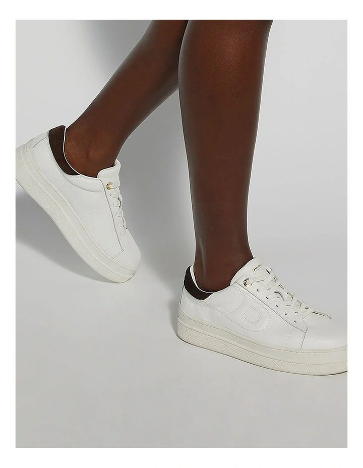 Eden Flatform Sneaker in White image 2