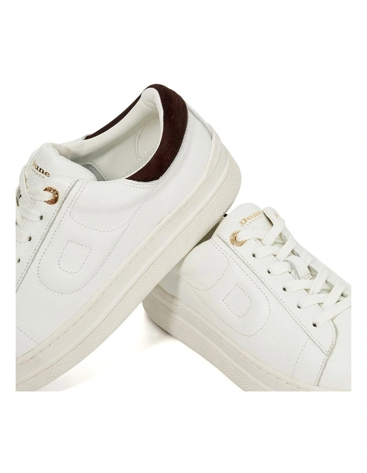Eden Flatform Sneaker in White image 5