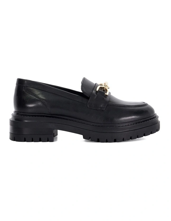 Gemmas Chain Trim Loafer in Black image 1