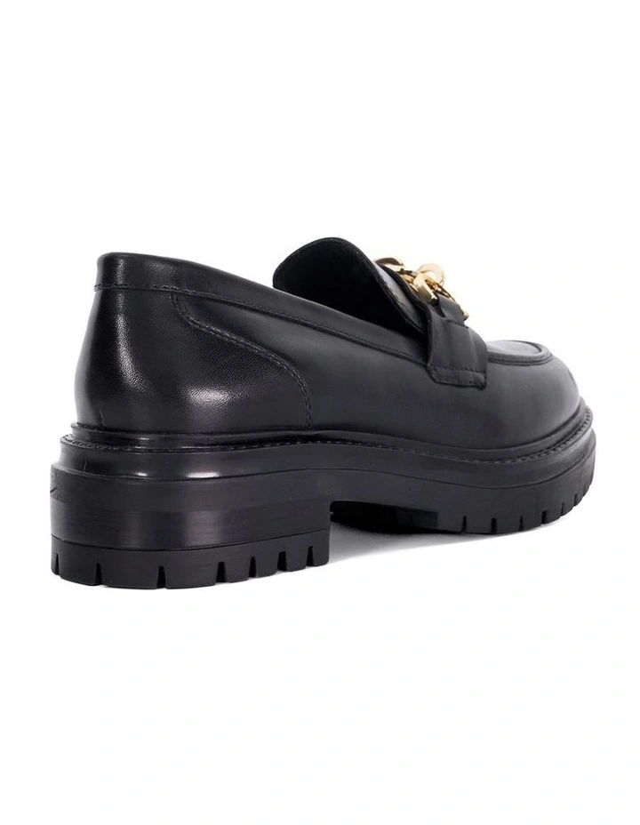 Gemmas Chain Trim Loafer in Black image 4