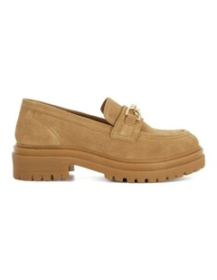 Gemmas Chain Trim Loafer in Camel