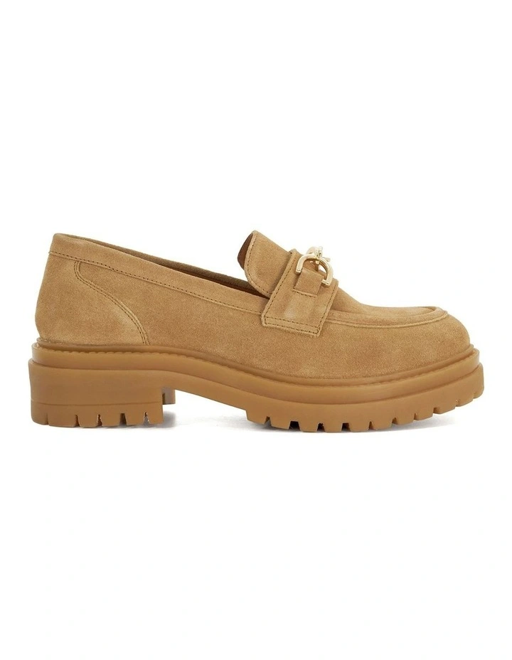 Gemmas Chain Trim Loafer in Camel image 1