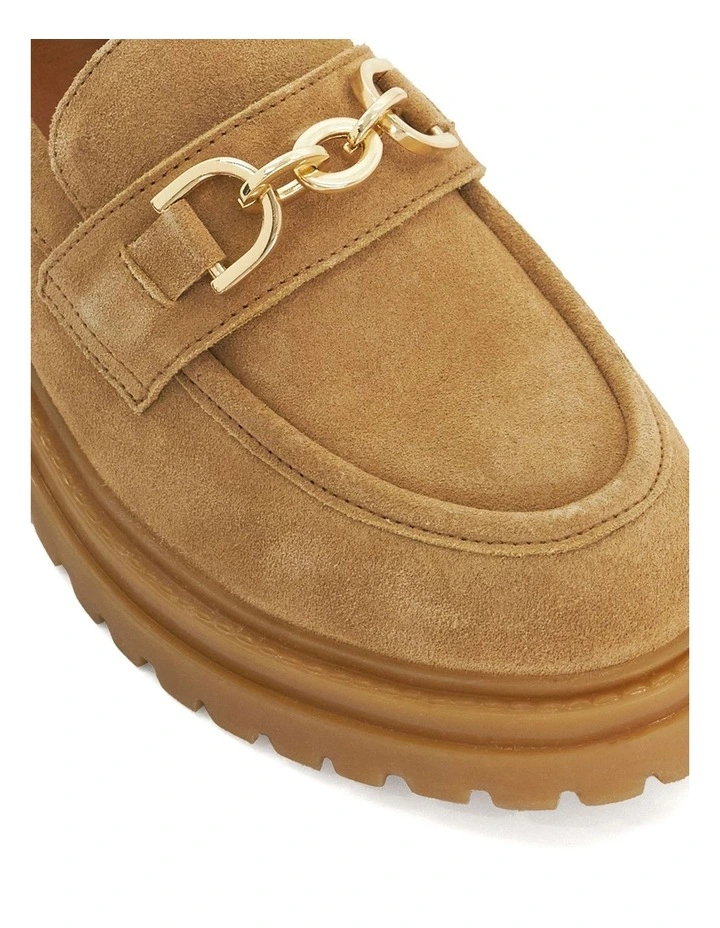 Gemmas Chain Trim Loafer in Camel image 5