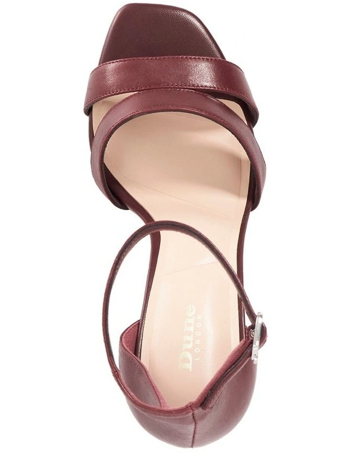 Majestical Jewel Heeled Sandal in Burgundy image 3