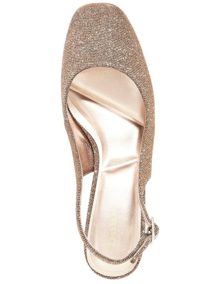 Catharine Jeweled Heel Slingback Pump in Bronze image 3
