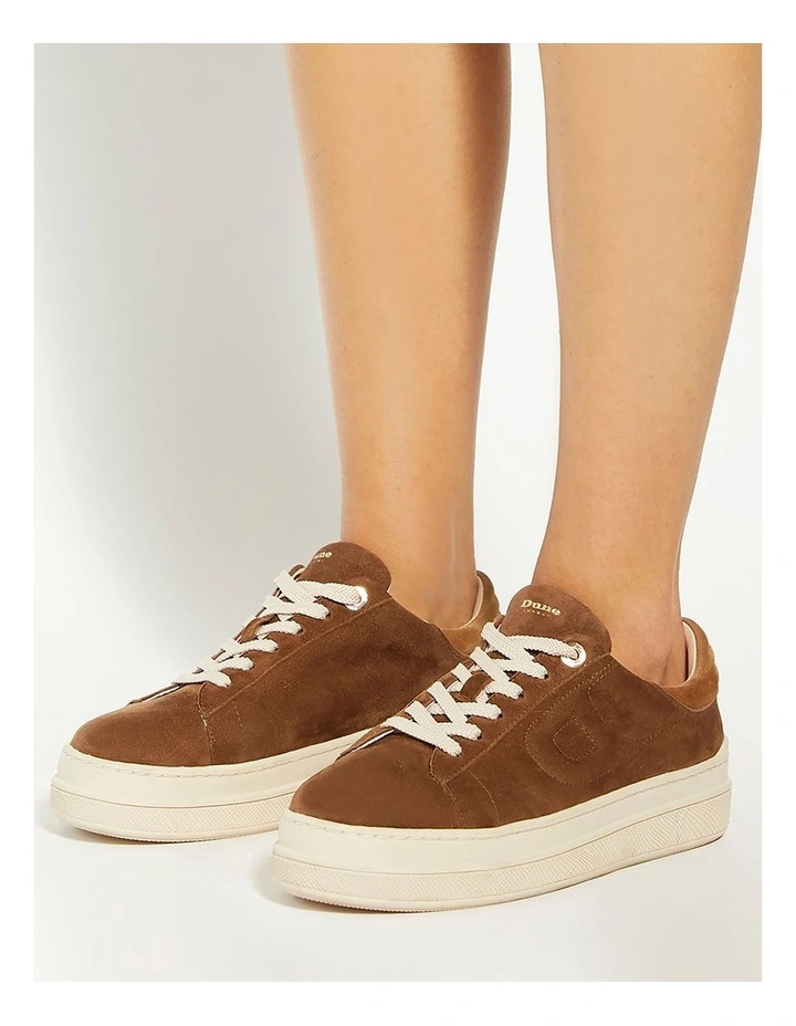 Eden Flatform Sneaker in Dark Tan image 2