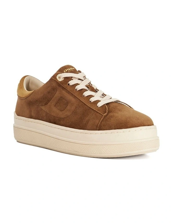 Eden Flatform Sneaker in Dark Tan image 3