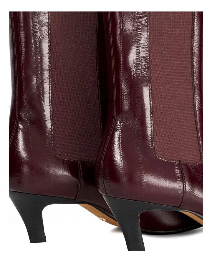 Odele Angle Heel Boot In Red image 6