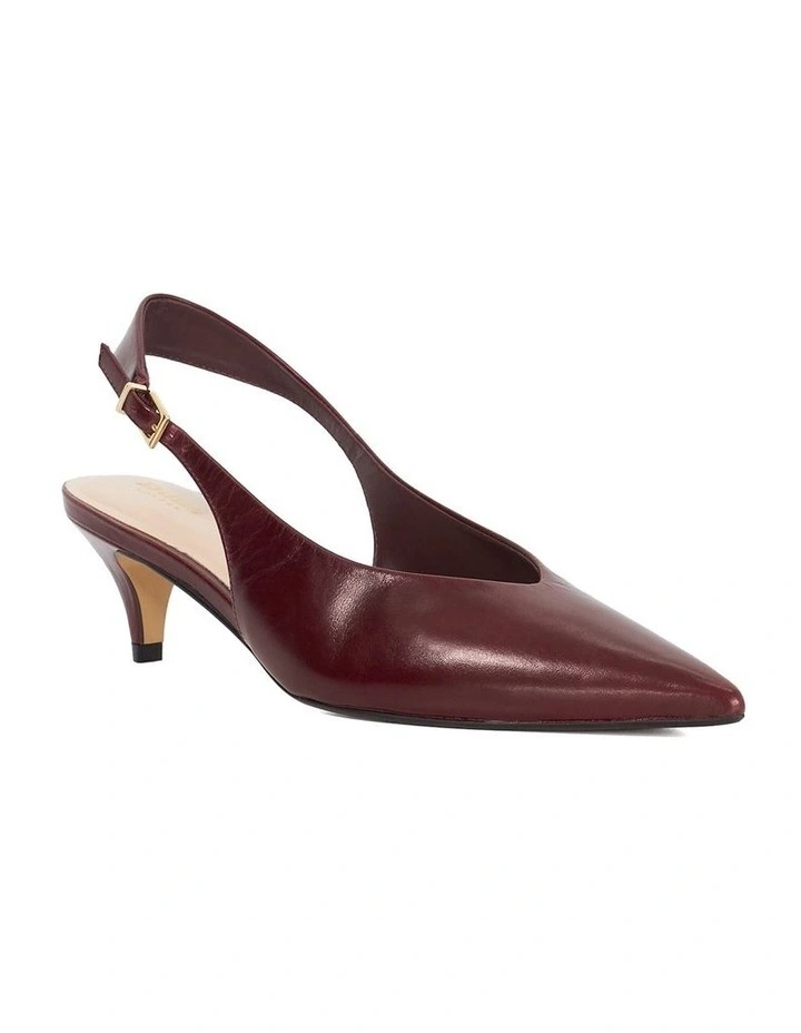 Connect High Cut Slingback in Burgundy image 2