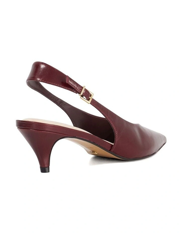 Connect High Cut Slingback in Burgundy image 4