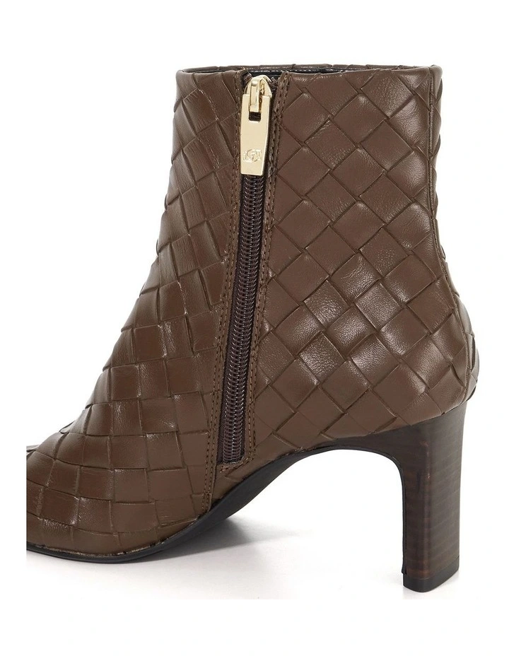 Occur Weaved Ankle Boot In Chocolate image 5
