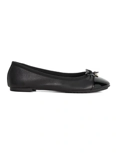 Harpington Ballet Flat in Black