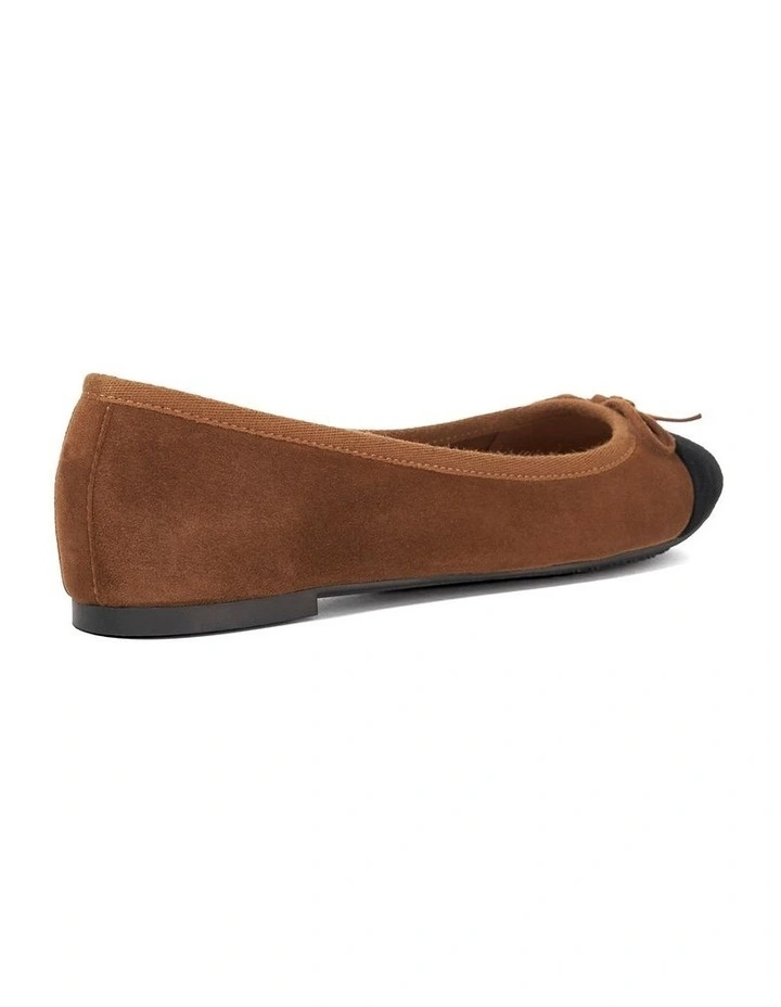 Harpington Ballet Flat in Brown image 4