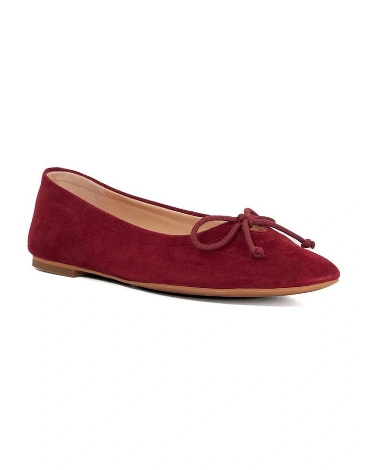 Hilife Ballet Flat in Burgundy image 3