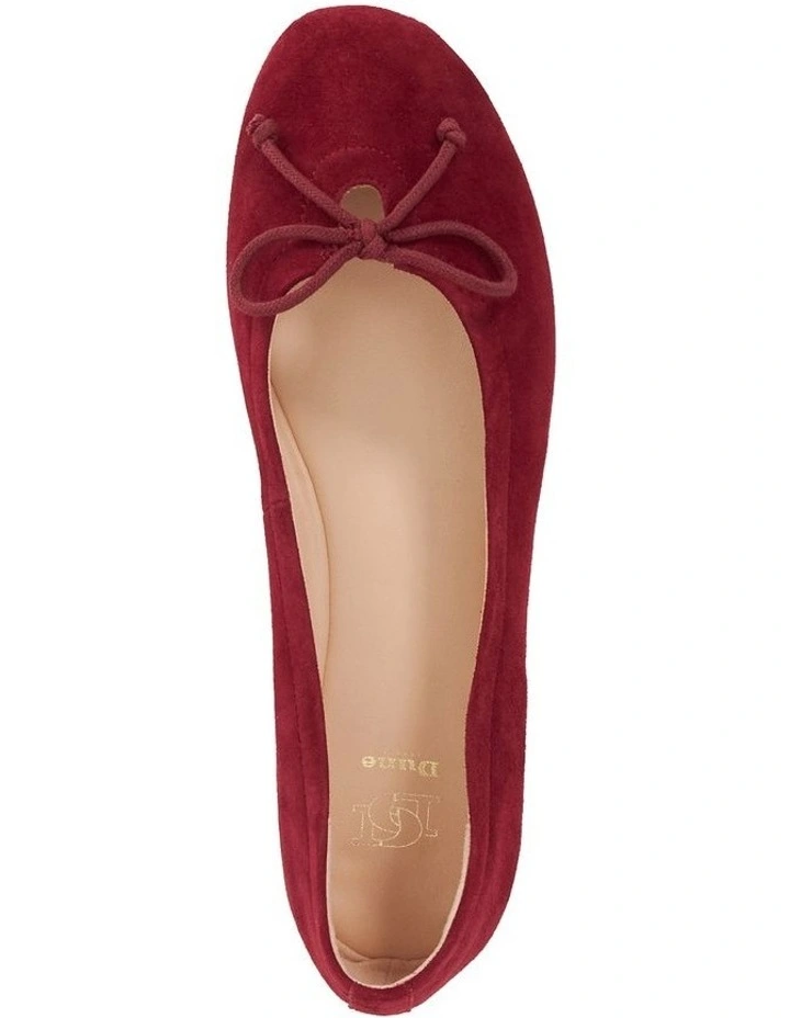 Hilife Ballet Flat in Burgundy image 4