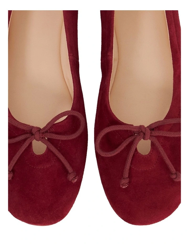 Hilife Ballet Flat in Burgundy image 6