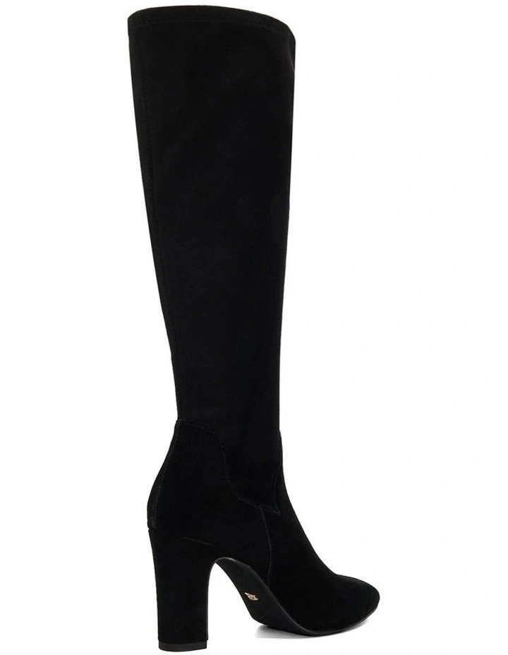 Simple Knee High Boot in Black image 5
