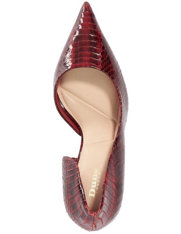 Caden Two Part Court Pump in Red image 3