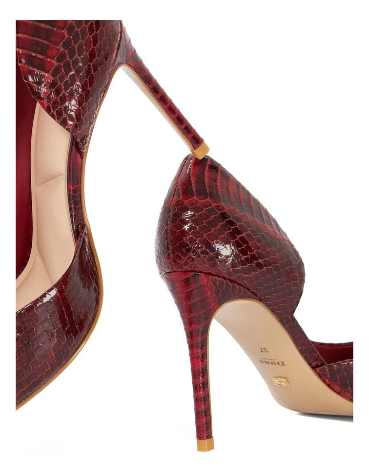Caden Two Part Court Pump in Red image 5
