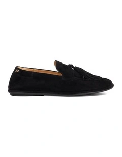Grounding Tassel Loafer in Black