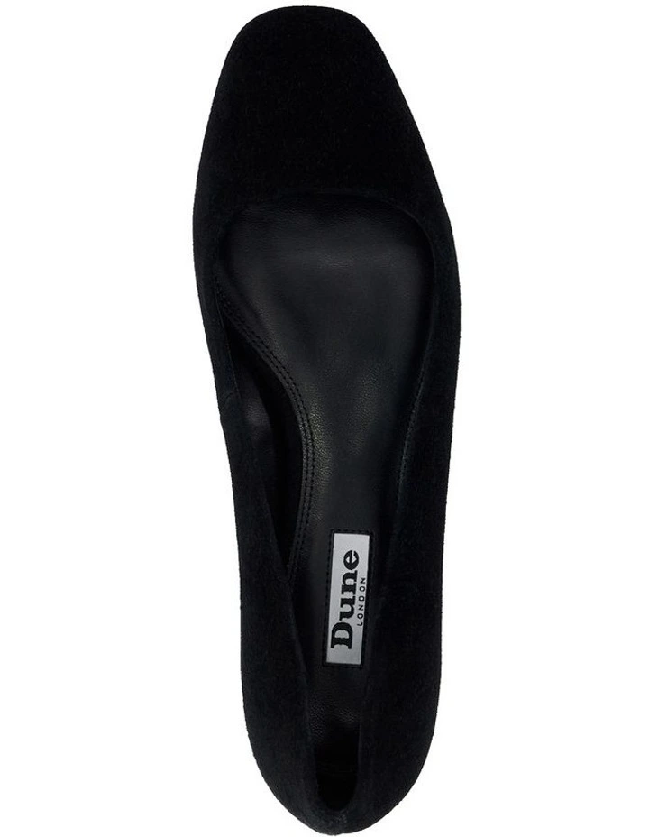 Ballerina Jeweled Flat Court Ballet in Black image 3