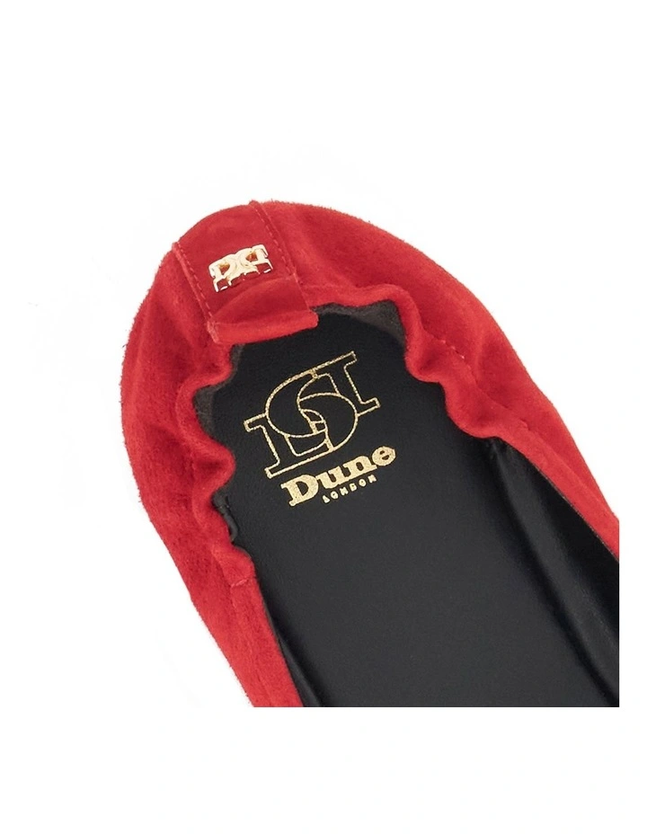How High Vamp Ballet Flat In Red image 5
